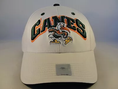 Miami Hurricanes NCAA Adjustable Strap Hat Cap White • $15.99