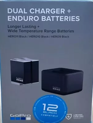 Gopro Dual Battery Charger + Enduro Batteries (2 Pack) (mvp020833) • $48.99