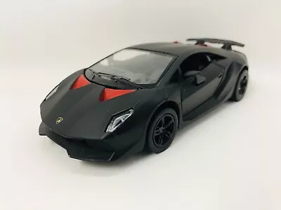 Kinsmart 1/38 Scale Diecast Lamborghini Sesto Elemnto Black & Red Pull Back Go • $6.50