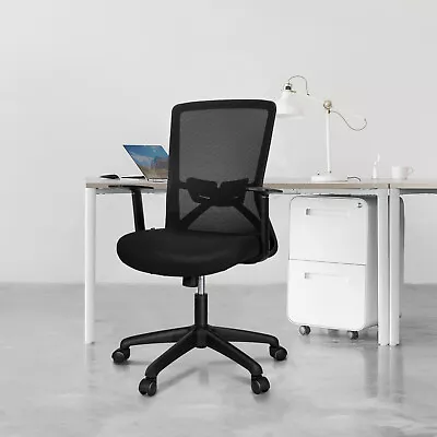 Deli Mesh Office Chair Racing Gaming Fabric Tilt Seat Silent Wheels • $69.99