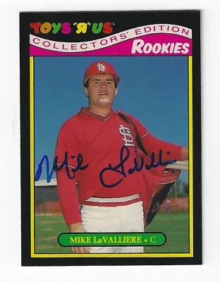 Autographed MIKE LAVALLIERE St. Louis Cardinals 1987 TOYSRUS Card 19 Show Ticket • $7.99