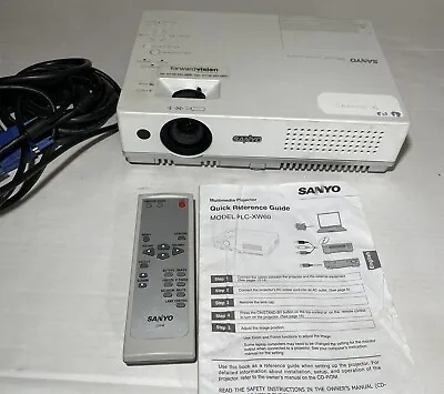 £54.95 • Buy Sanyo PLC-XW60 PRO XtraX Multiverse LCD Projector + Bag & All Accessories