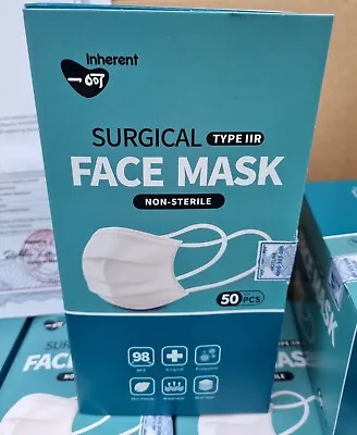 Certified Inherent Type 2R IIR Face Masks Fluid Resistant 50 PCs EN14683:2019 • £5.50