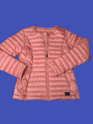 Quba Sails Women's Quilted Jacket Size UK10 Pink Polyester • £18