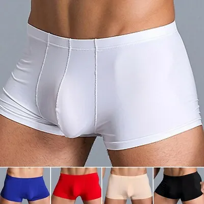 £5.83 • Buy Men's See Through Boxer Briefs Swim Shorts Bulge Pouch Underwear Panties Trunks