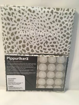 Marimekko Pippirikera Sage Standard Pillow Shams S/2 New In Package • $50