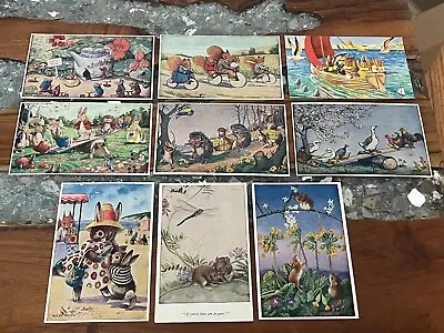 Lot Artist Signed Medici Society Anthropomorphic Animals Racey Helps Molly Brett • $29.99