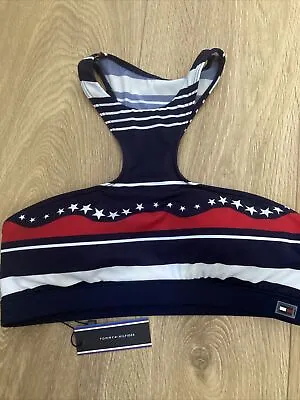 £15.99 • Buy New Tommy Hilfiger Racer Back Bikini Cropped Top ,size S
