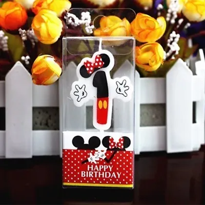 Minnie Mouse First Birthday Candle / Keepsake Topper  1-1/2 X1-1/2  USA Seller • $4.95