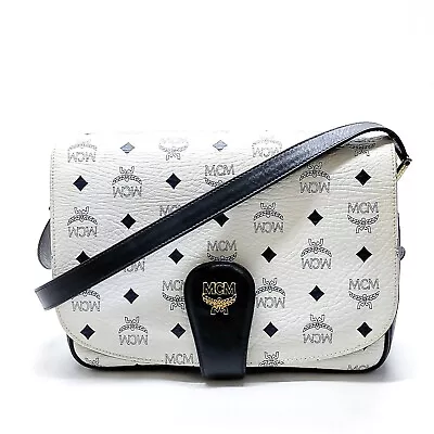 MCM Crossbody Bag  White PVC 3256036 • $67