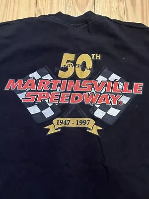 Vintage Mens Large Nascar Martinsville Speedway 1997 Shirt 50th Anniversary • $14.95