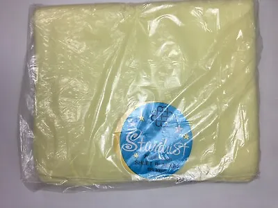 Vintage Beacon Stardust Yellow 70 X 84 Acrylic Lightweight Sheet Blanket New • $27.28