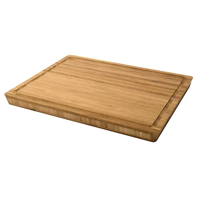 IKEA Bamboo Chopping Board Heavy Wooden Butcher's Block Ridged Meat & Veg        • £23.54