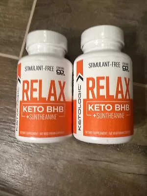 2 Bottles - KetoLogic Keto BHB RELAX Boosts Ketones 120 CAPS W. Theanine • $12.75