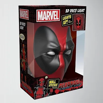 Marvel Deadpool 3D Deco Night Light (Movie Fan Gift) • £15.99
