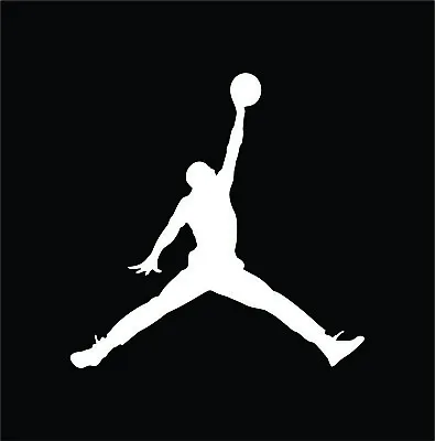 2X Michael Jordan Air Decal Basketball Shoes Logo Vinyl Window Sticker Phone Pad • $8.10