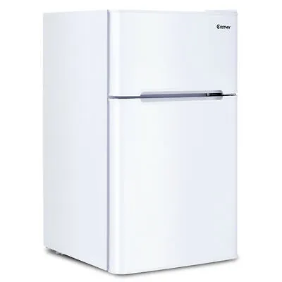 Stainless Steel Refrigerator Small Freezer Cooler Fridge Compact 3.2 Cu Ft. Unit • $209