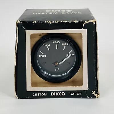 DIXCO Gauge Model 201 Water Temperature Vintage NOS Made In USA Custom Dixco • $50.99