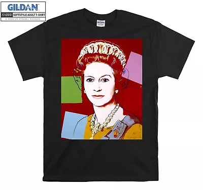 Englad Andy Warhol Queen T-shirt Elizabeth T Shirt Men Women Unisex Tshirt 4589 • £12.95