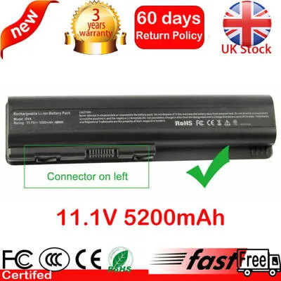 Battery For HP Pavilion DV4 DV5 DV6 CQ40 CQ60 CQ61 484170-001 HSTNN-LB72 5200mAh • £15.99