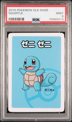 $10 • Buy Pokemon Center Japan Exclusive 2019 Old Maid - SQUIRTLE - PSA 9 MINT