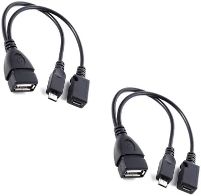 2 PACK USB PORT ADAPTER OTG Cable For FIRE TV 3 OR 2nd Gen FIRE STICK • $8.99