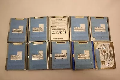 Job Lot 10 X Toshiba Mk1634gal Mk8022gaa Hitachi Hard Disk Drive Mixed Untested  • $111.89