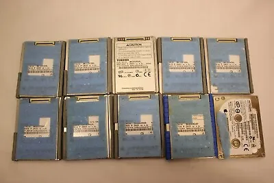 Job Lot 10 X Toshiba Mk1634gal Mk8022gaa Hitachi Hard Disk Drive Mixed Untested • $169.70