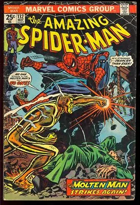 Amazing Spider-Man #132 Bronze Age Superhero Vintage Marvel Comic 1974 GD-VG • $0.01