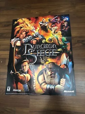 Dungeon Siege Game Poster Microsoft 2002 • $18.99