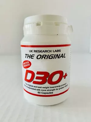 The  Original  D30+ Fat Burner 60 Capsules STRONG LEGAL  • £19.99