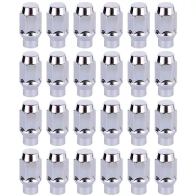 24Pcs Chrome 12mm×1.5 Chrome Lug Nuts For 2004-2007 Buick Rainier Cadillac CTS • $22.78