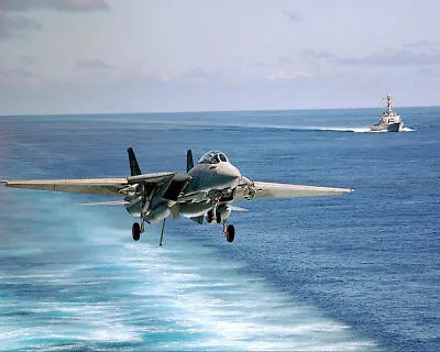 F-14 TOMCAT VF-103 CARRIER LANDING 8x10 GLOSSY PHOTO PRINT • $14.99