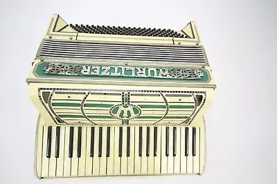 Vintage German Wurlitzer Ornate Accordion Working Clean Example No Case No Strap • $329