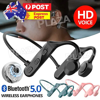 $9.95 • Buy Bone Conduction Headphones Bluetooth Wireless Open-Ear Waterproof Earphones AUS