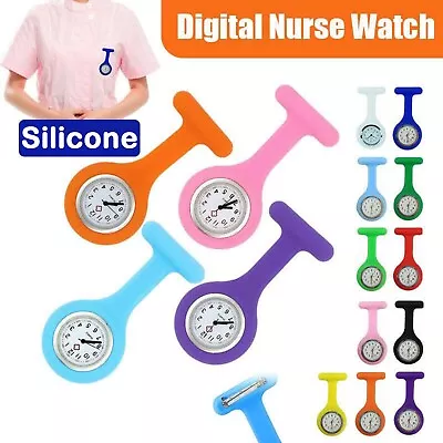 Silicone Nurse Watch Brooch Nursing Pendant Brooch Tunic Fob Pocket Watch Clip • $8.49