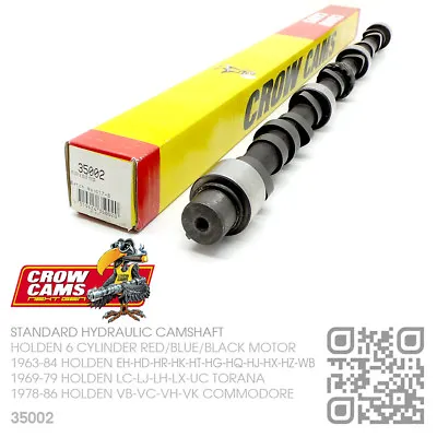 Crow Cams Std Camshaft 6 Cyl 202 Red/blue/black [holden Vb-vc-vh-vk Commodore] • $498.12