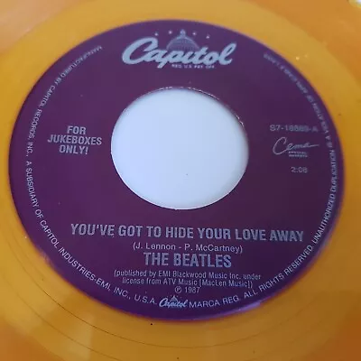 Beatles - You've Got To Hide Your Love Away - 7  ORANGE Vinyl Single  US 1996 NM • £49.99