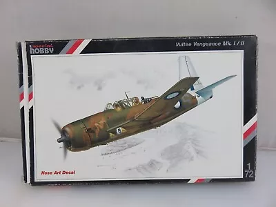 Special Hobby Vultee Vengeance Mk. I/II 1/72 Scale Kit SH 72034 *MISSING PARTS* • $19.92