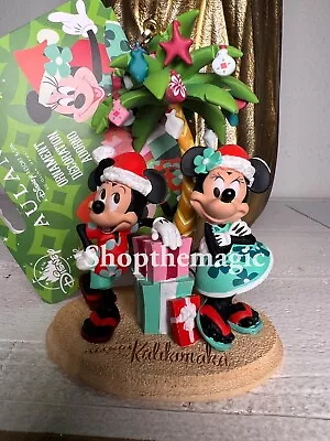 Disney Aulani Resort Christmas Tree Mickey Minnie Ornament Aloha Kalikimaka NEW • $29.78