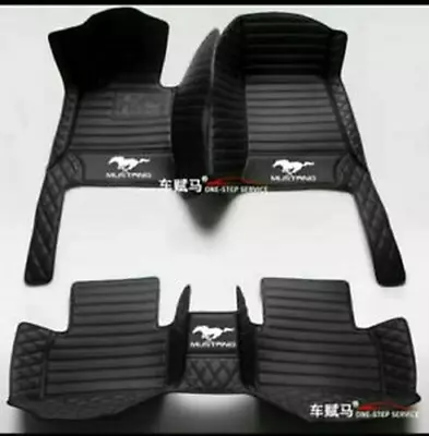 Fit For Ford Mustang All Models Luxury Custom Waterproof Floor Mats Trunk Mats • $92.64