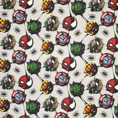 Crafts Fabrics Marvel Avengers Captain America Iron Man Thor Ant Man Wide Cotton • £4.99