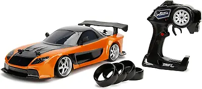 Jada Toys Fast & Furious Han’S Mazda RX-7 Drift RC Car 1: 10 Scale 2.4Ghz Remo • $63.84