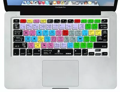 XSKN After Effects Shortcut Keyboard Cover For Old MacBook Air Pro 13 15 • $15.99