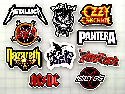 Metal / Hard Rock Vinyl Sticker Pack (10 Stickers) SET 1 • $12.99