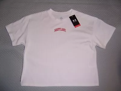 Nwt Under Armour Maryland Terrapins Women's White Crop  Logo T-Shirt New Medium • $15.99