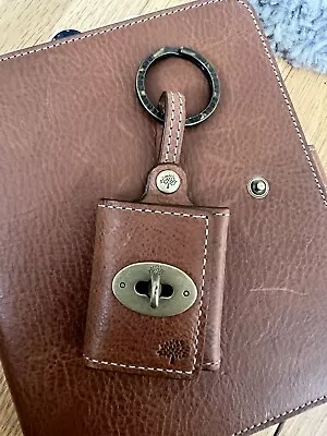 Mulberry Keyring Oak Tan Darwin Leather Fits Photos Postman Lock • £60