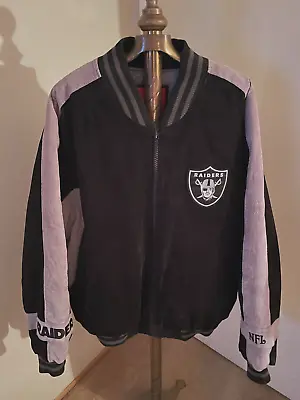 VTG Oakland Raiders Suede/Leather Jacket — Size Men’s XL (Light Wear) • $199.95