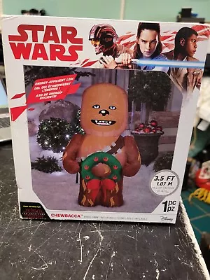 3.5' Airblown  Disney Star Wars Christmas Chewbacca Inflatable Yard Decoration • $59.99