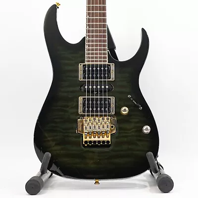 1995 Ibanez MIJ RG Series Quilted Green Burst W/ HSH Pickups Lo-TRS Trem • $1199.99